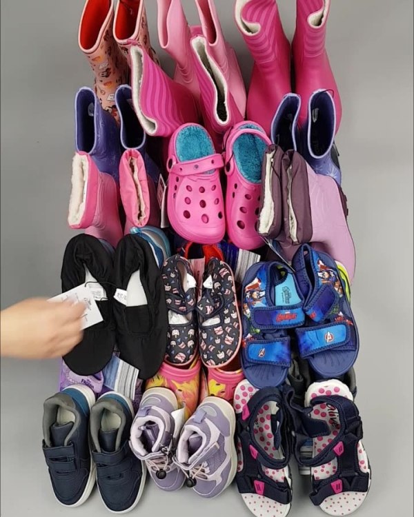 Фотография  455 - Обувь ALDI дети лето#10 кг, ЛОТ №4454 оптом в Новосибирске и Новосибирской области