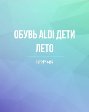 Купить Обувь ALDI дети лето#10 кг, ЛОТ №4457 оптом в Новосибирске и Новосибирской области