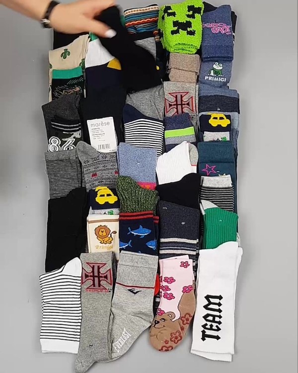 Фотография  944 - Носки дети СТОК зима#5 кг, ЛОТ №4870 оптом в Новосибирске и Новосибирской области