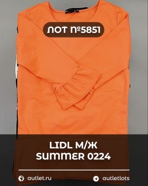 Купить LIDL Summer м/ж 022024#14 кг, ЛОТ №5851 оптом в Новосибирске и Новосибирской области