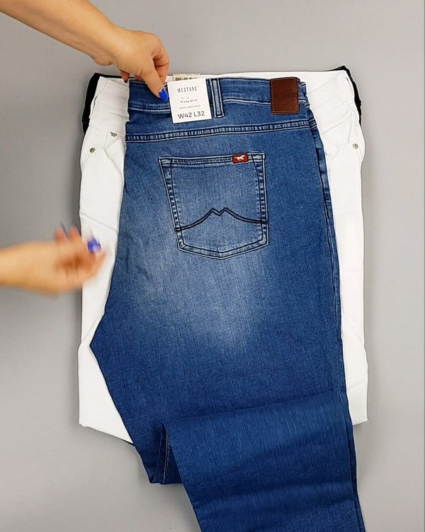 Фотография  300 - Джинсы MUSTANG м/ж#5 кг, ЛОТ №6957 оптом в Новосибирске и Новосибирской области