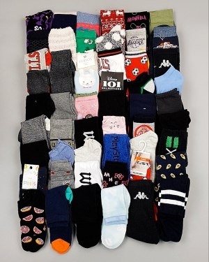 Купить Носки дети СТОК зима#5 кг, ЛОТ №6988 оптом в Новосибирске и Новосибирской области