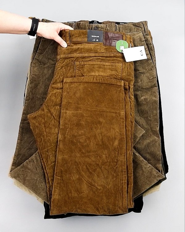 Фотография  442 - Брюки вельветовые м/ж C&A 025#10 кг, ЛОТ №8031 оптом в Новосибирске и Новосибирской области