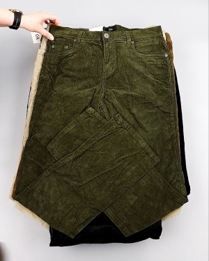 Фотография  946 - Брюки вельветовые м/ж C&A 025#10 кг, ЛОТ №8031 оптом в Новосибирске и Новосибирской области