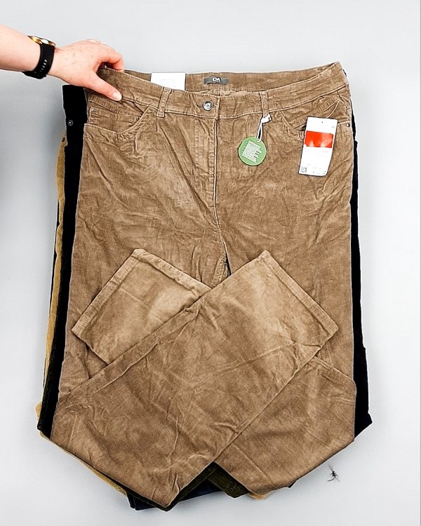 Фотография  296 - Брюки вельветовые м/ж C&A 025#10 кг, ЛОТ №7902 оптом в Новосибирске и Новосибирской области