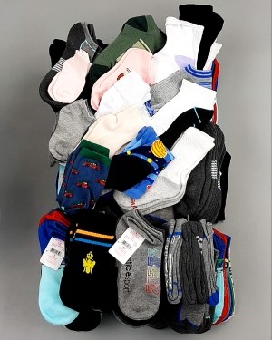 Фотография  660 - Носки дети лето CAN 084#5 кг, ЛОТ №8000 оптом в Новосибирске и Новосибирской области