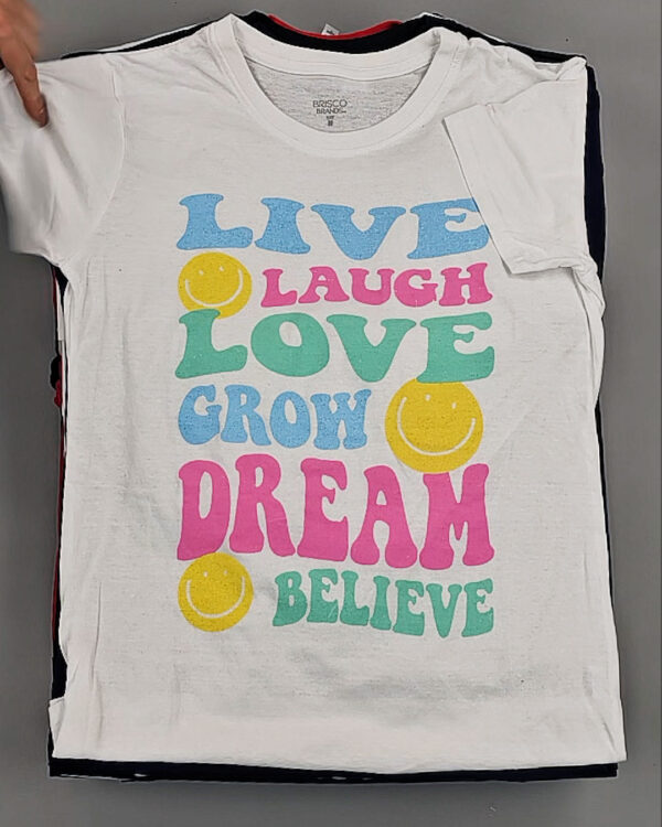 Фотография  402 - Футболки м/ж (Printed T-Shirts New)#5 кг, ЛОТ №8913 оптом в Новосибирске и Новосибирской области